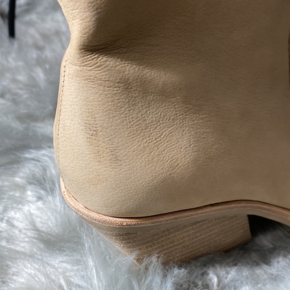 Volli - Dolce Vita Size 6.5 Color Tan Leather Pointed Toe Ankle Boot - Picture 5 of 8